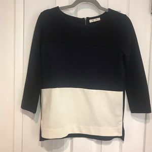 Madewell color block top